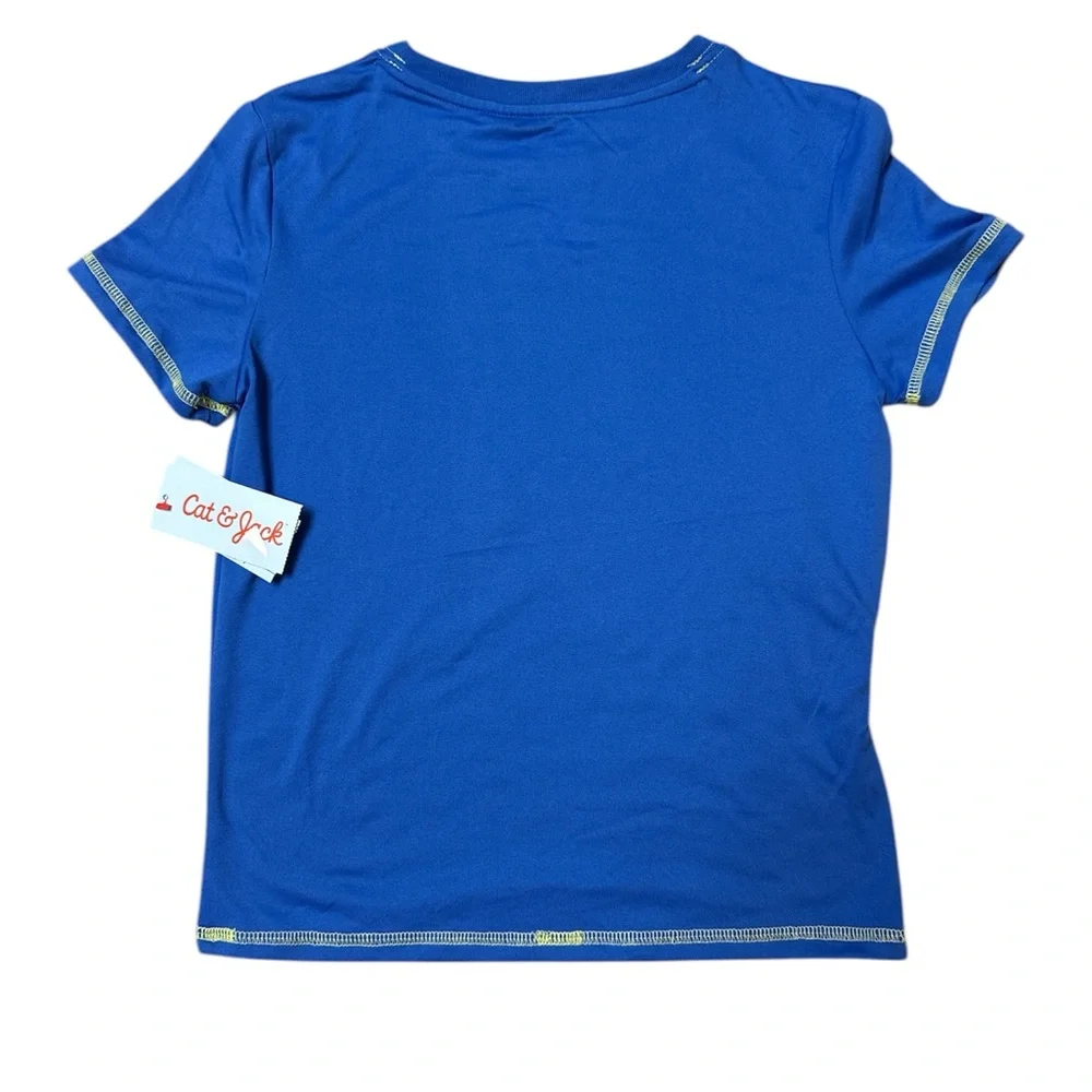 Blue Boys' Gaming Graphic Pajama Set - Short Sleeve Top & Pants- Cat & Jack 6/7 - Picture 4 of 4